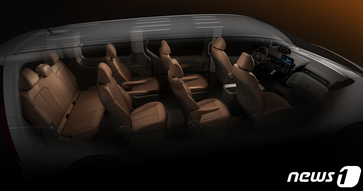 (서울=뉴스1) = 현대자동차가 18일 새로운 MPV(다목적 차량) 프리미엄 크루저(cruiser) ‘스타리아’의 내∙외장 이미지를 세계 최초로 공개했다. (현대차 제공) 2021 …