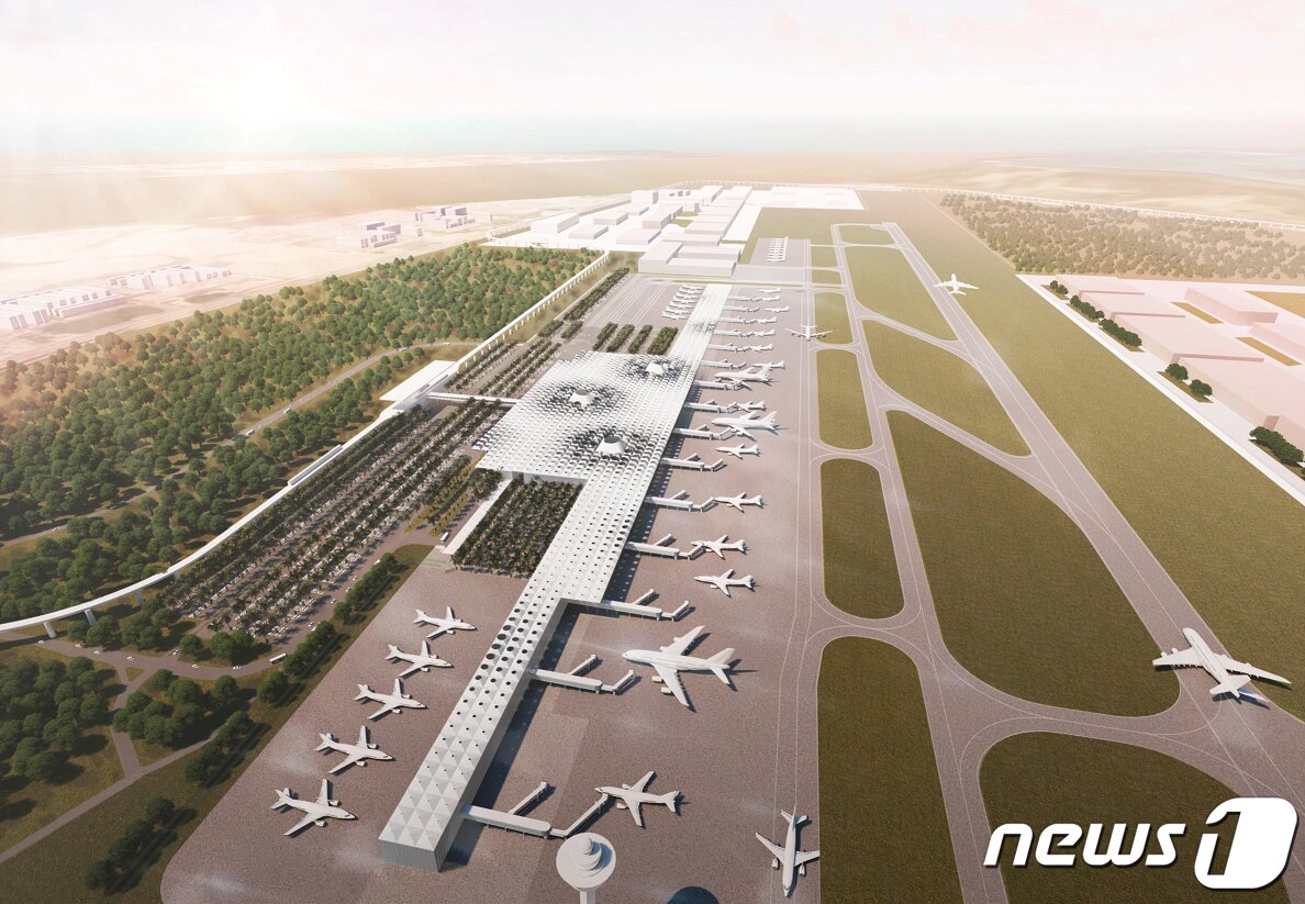 본문 이미지 - 인도네시아 바탐공항 개발 조감도(인천공항공사제공) ⓒ 뉴스1