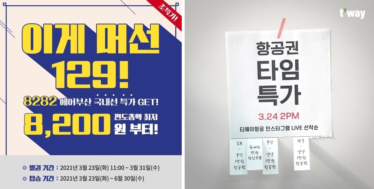 본문 이미지 - 에어부산, 티웨이항공 제공ⓒ 뉴스1