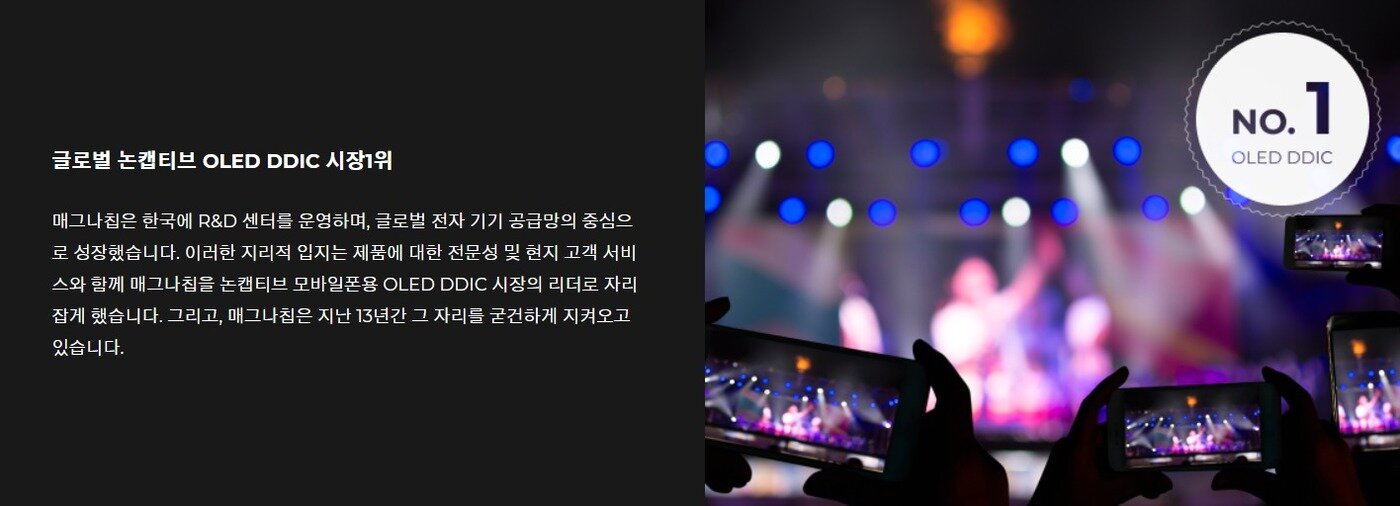 본문 이미지 - 매그나칩반도체의 올레드(OLED) 디스플레이 구동칩(DDI) 사업 소개(매그나칩 제공) ⓒ 뉴스1