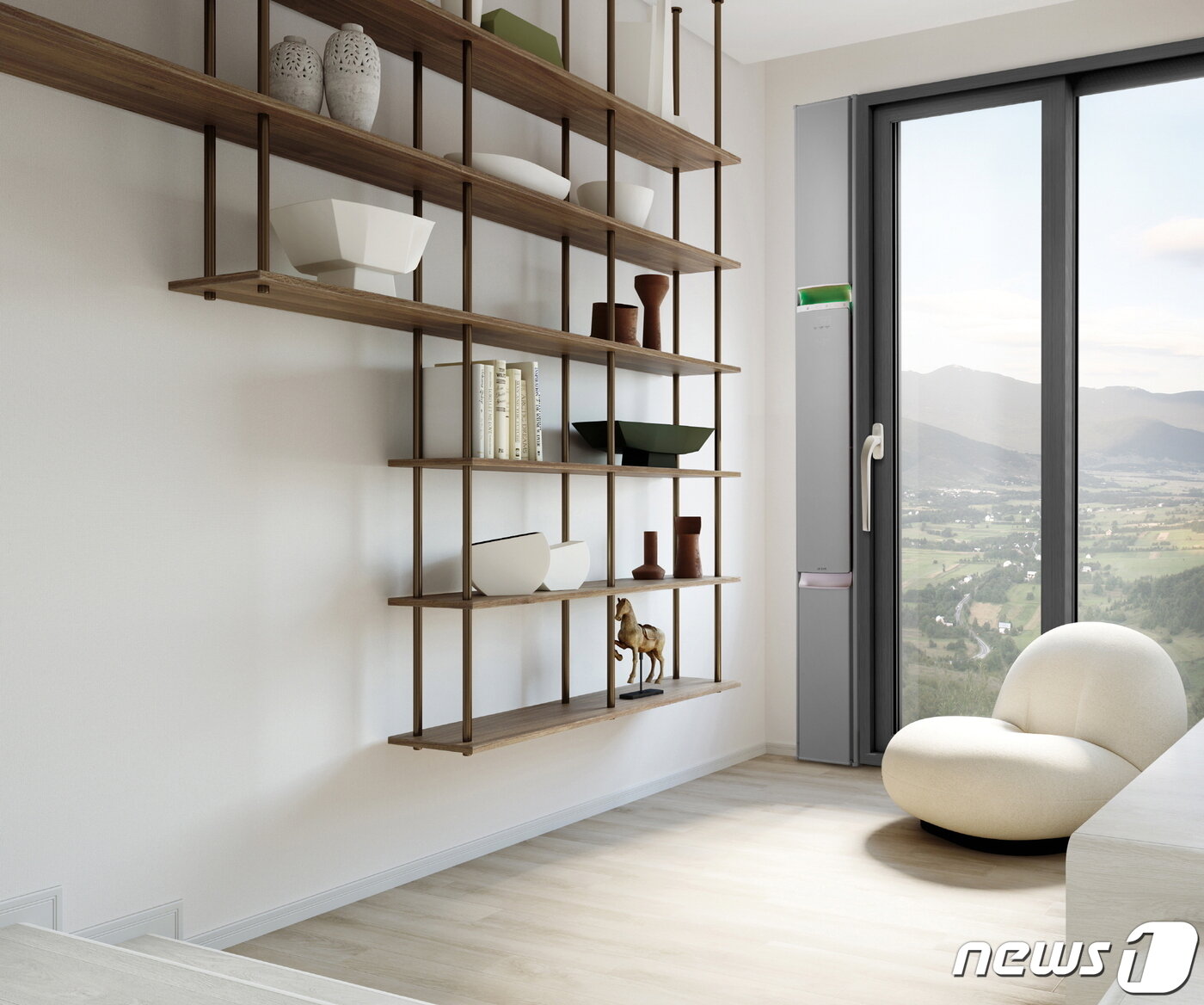 본문 이미지 - 창호 옆에 시공된 LG지인 자동환기