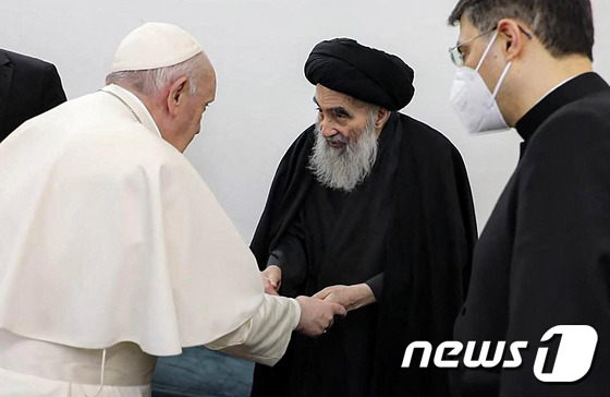 Pope Francis “Meeting with Sistani’Good thing for my soul'”