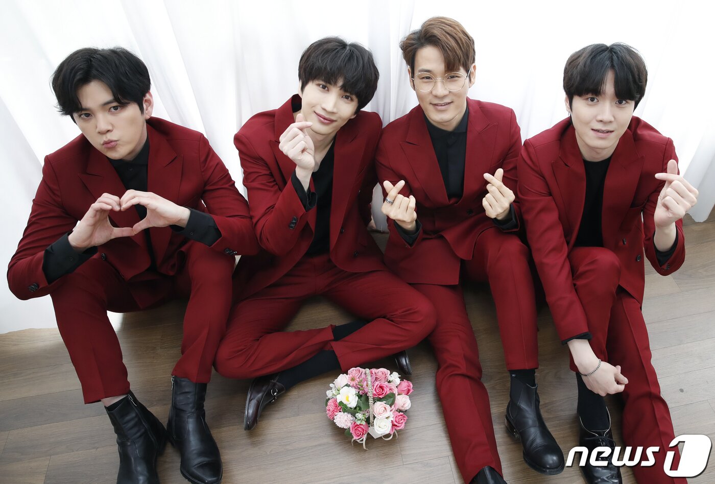 본문 이미지 - 서울 논현동 브이엘엔터테인먼트. 그룹 트리탑스(반형문, 장유준, 김일군, 이우곤) 인터뷰. 2021.3.9/뉴스1 ⓒ News1 권현진 기자