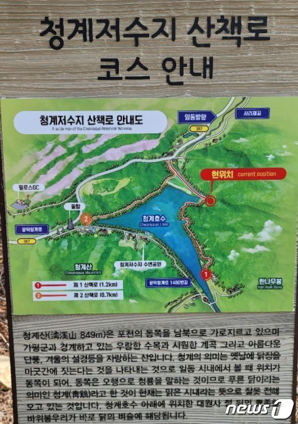 본문 이미지 - 포천 청계저수지 ⓒ 뉴스1