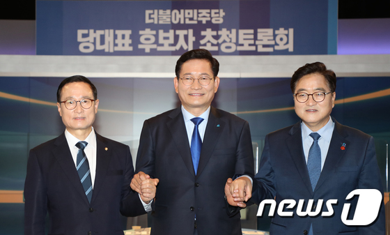 대전에서 열린 더불어민주당 당대표 후보자 토론회