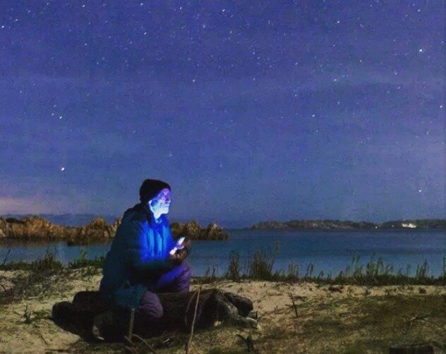 본문 이미지 - 마우로 모란디가 공개한 부델리 섬의 밤하늘. (페이스북 갈무리)ⓒ 뉴스1