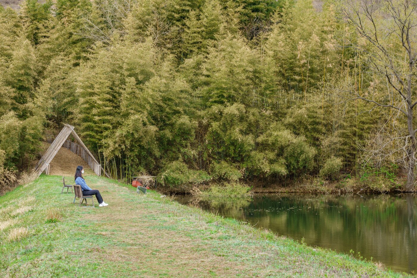 본문 이미지 - 성지 곳곳엔 자연 경관을 보며 사색을 즐길 수 있는 벤치들이 자리해 있다. ⓒ 뉴스1