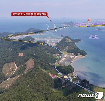 본문 이미지 - 가로림만 조감도.(충남도 제공).ⓒ 뉴스1