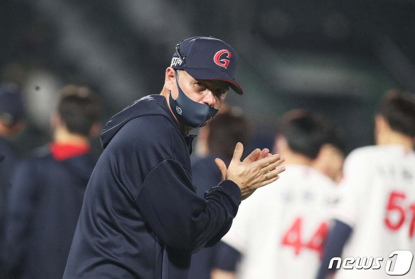 본문 이미지 - 래리 서튼 롯데 자이언츠 감독. 2021.5.13/뉴스1 ⓒ News1 여주연 기자