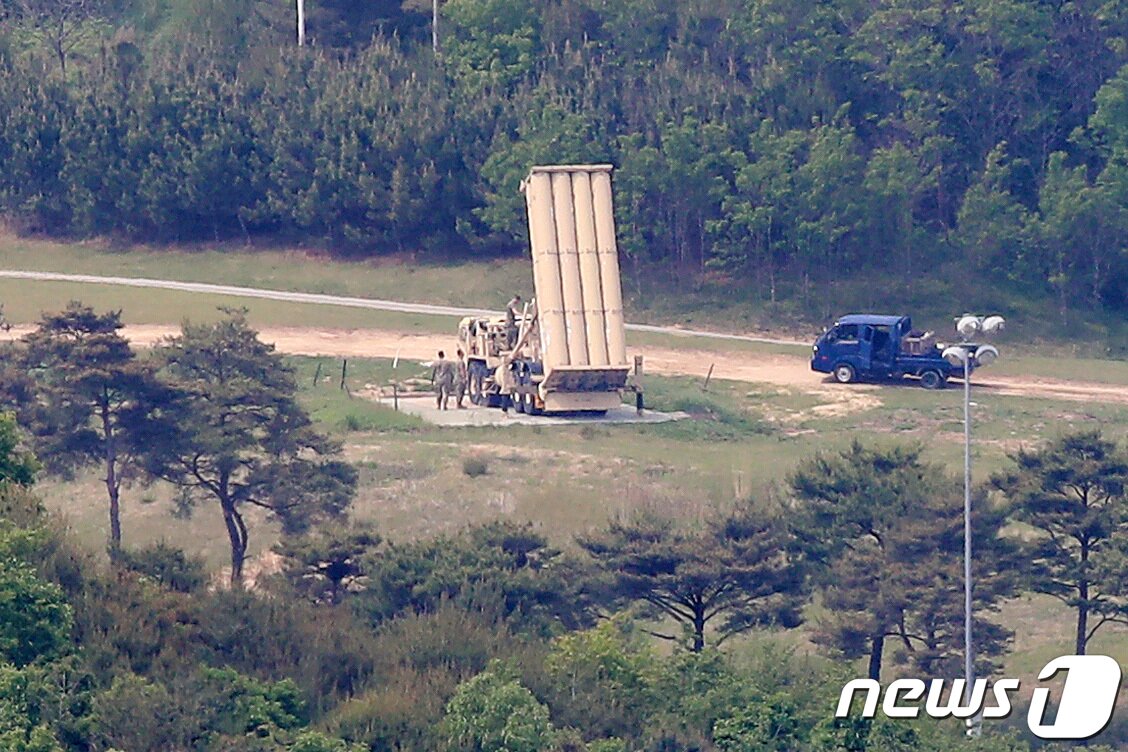본문 이미지 - 경북 성주군 초전면 소성리 사드(THAAD·고고도미사일방어체계) 기지.2021.5.14/뉴스1 ⓒ News1 공정식 기자