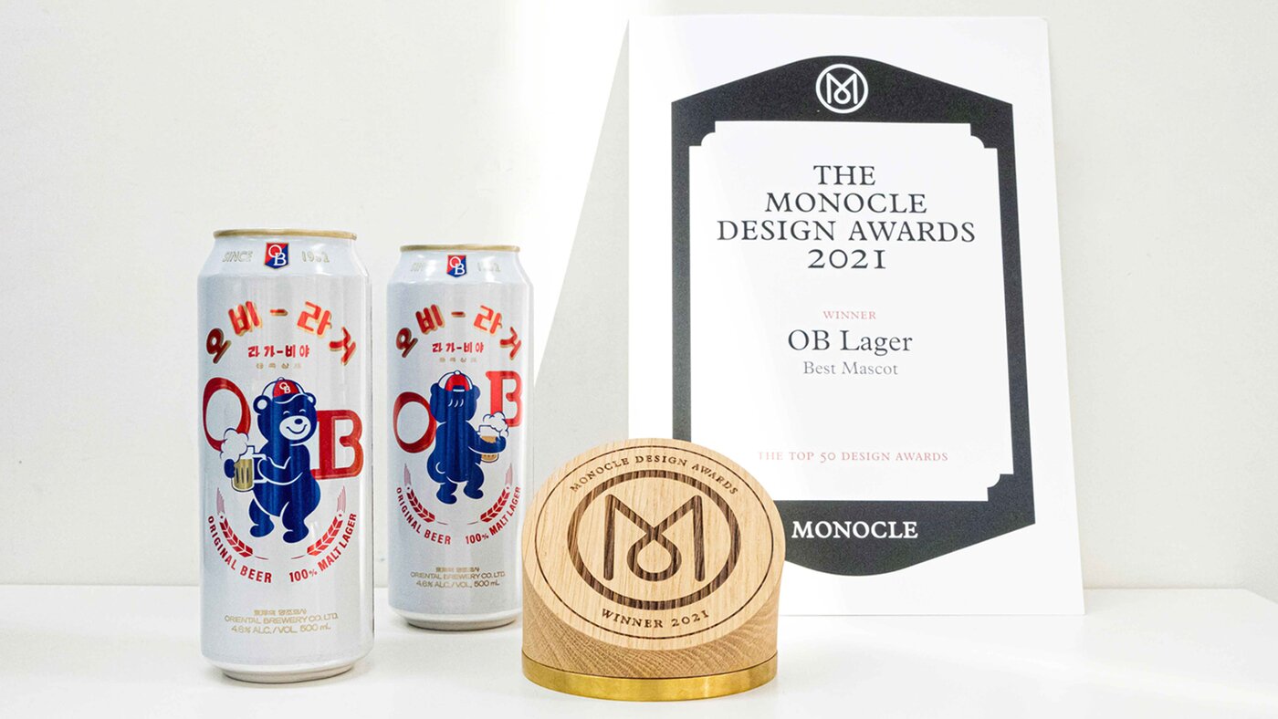 본문 이미지 - 오비라거 랄라베어, 영국 모노클 매거진 선정 베스트 마스코트 상 수상(오비맥주 제공0ⓒ 뉴스1