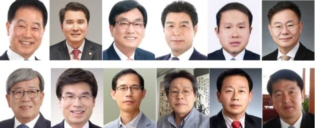 본문 이미지 - (윗줄 왼쪽부터) 곽경호, 김창규, 이재호, 장세학, 이성원, 김재욱, (아랫줄 왼쪽부터) 장세호, 안종록, 서태원, 이종춘, 장재환, 한승환.ⓒ 뉴스1