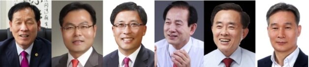 본문 이미지 - 왼쪽부터 고우현, 김학홍, 서원, 신현국, 이성규, 채홍호.ⓒ 뉴스1