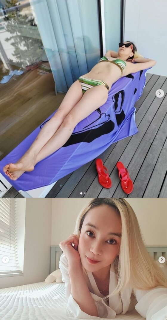 권민중 '명품 몸매' 47세 맞아?…선베드서 비키니 포즈 화제 권민중 '명품 몸매' 47세 맞아?…선베드서 비키니 포즈 화제