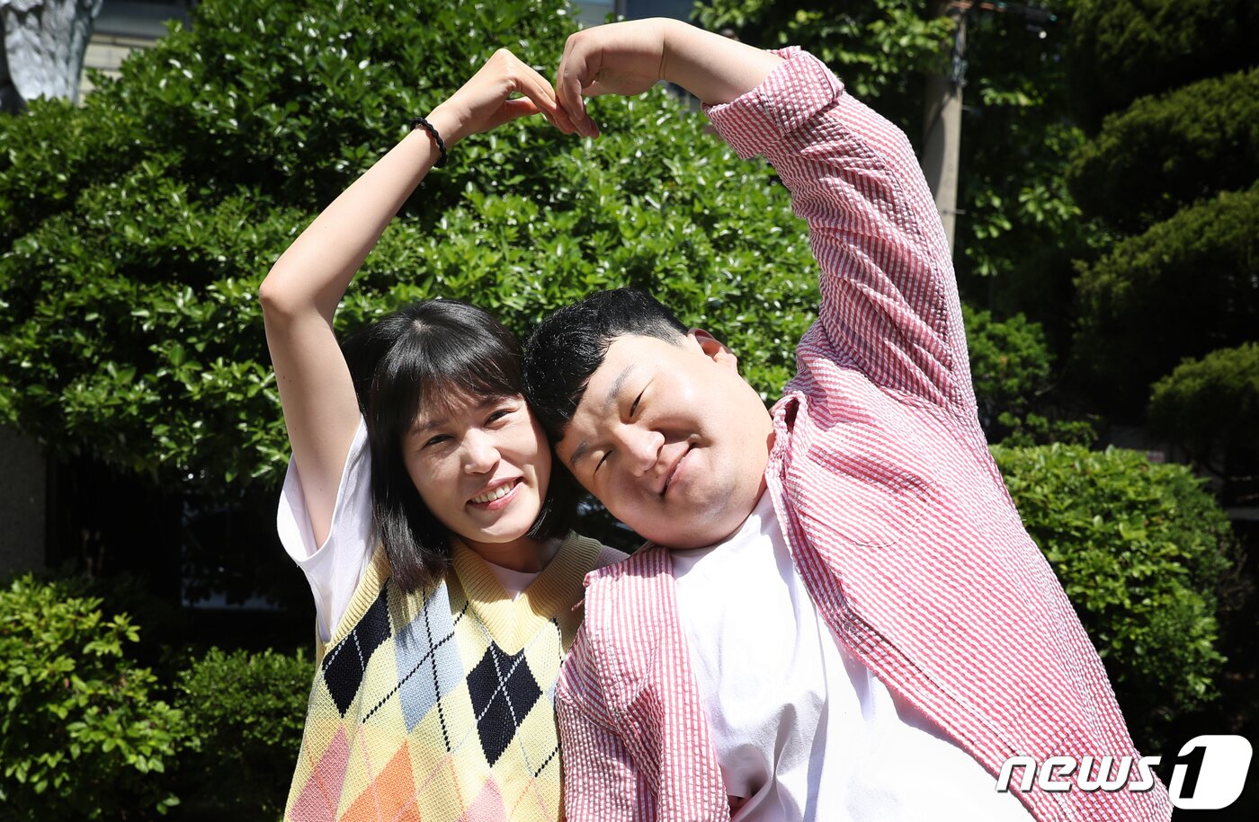 본문 이미지 - 개그맨 부부 배정근 김단하(왼쪽) ⓒ News1 권현진 기자