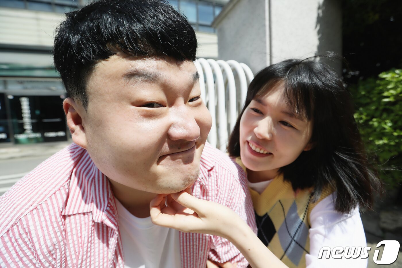 본문 이미지 - 개그맨 부부 배정근 김단하 (오른쪽) ⓒ News1 권현진 기자