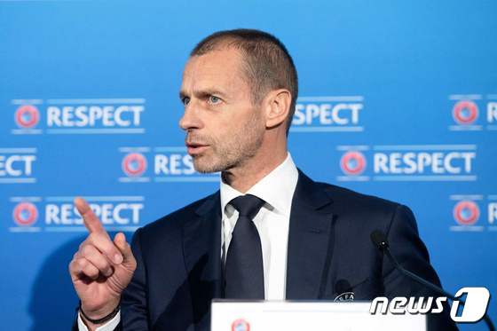 ESL 참가 팀들에게 징계를 내린 UEFA © AFP=뉴스1