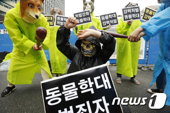 한국동물보호연합, 동물학대 더 이상 안돼!