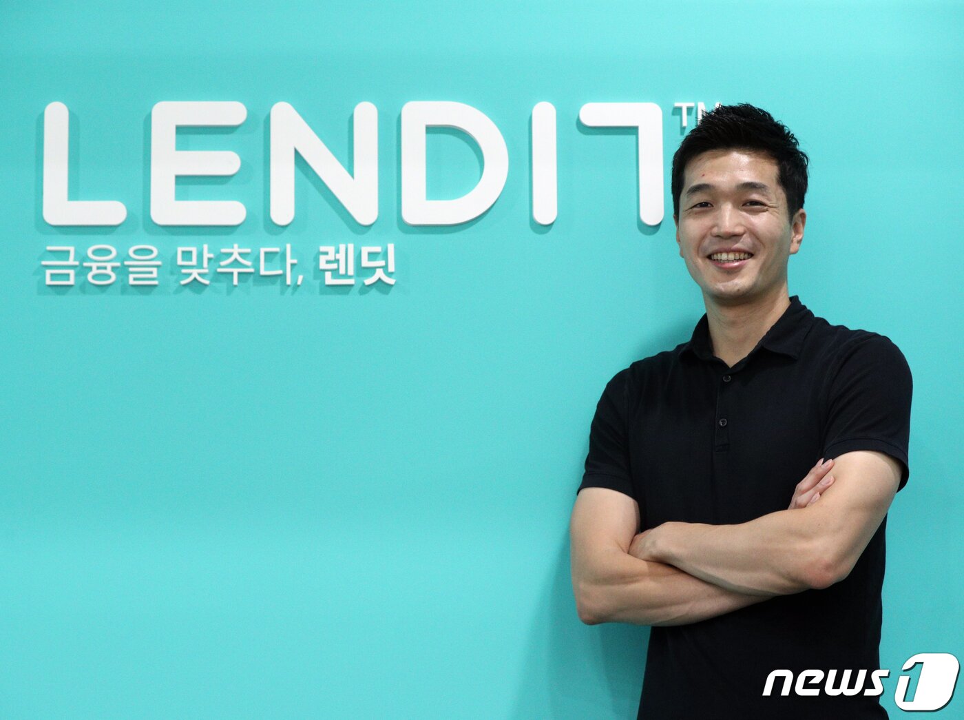 본문 이미지 - 김성준 렌딧 대표가 21일 오전 서울 여의도 렌딧에서 뉴스1과 인터뷰를 하고 있다. 2021.6.21/뉴스1 ⓒ News1 신웅수 기자