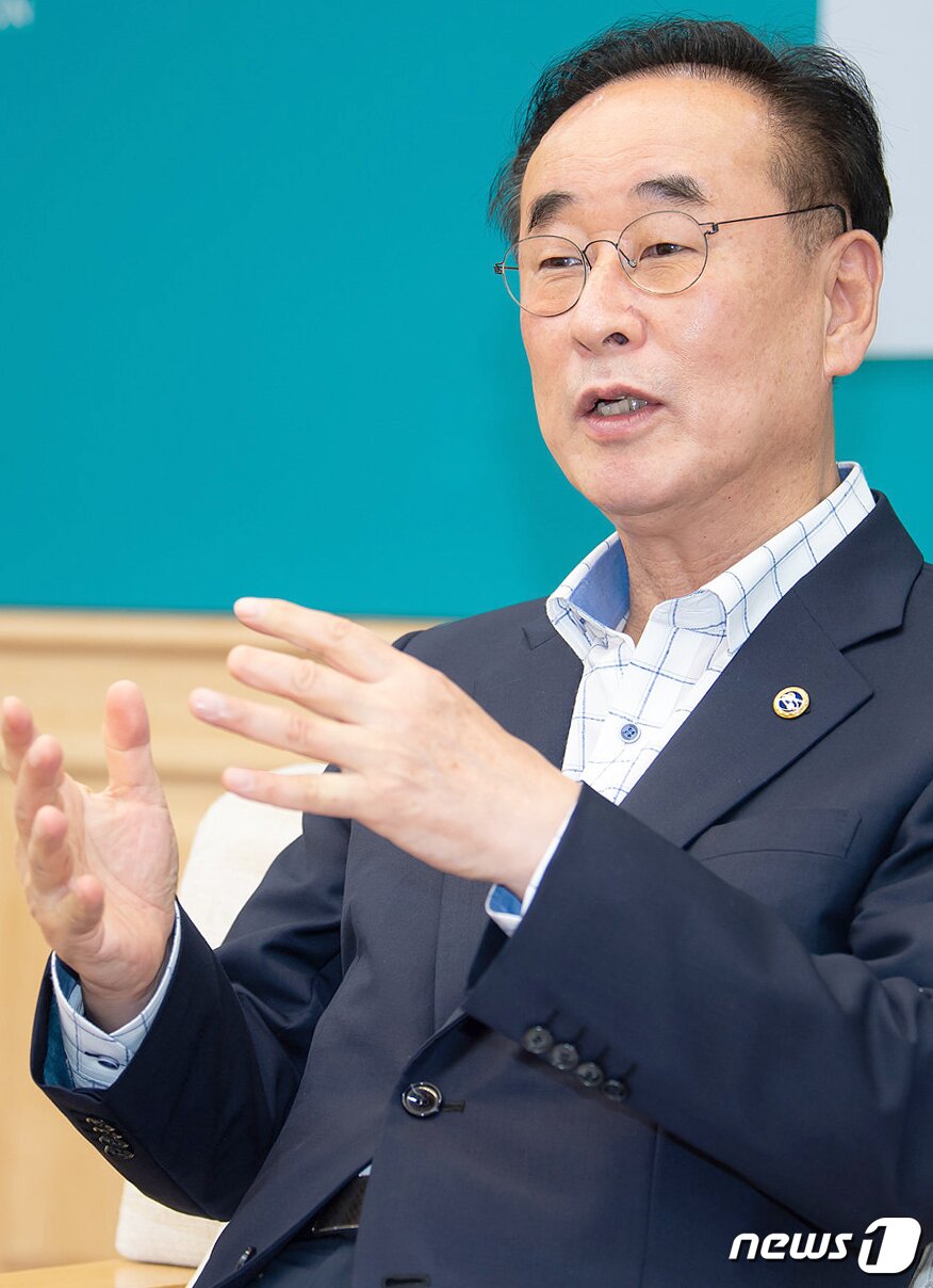 본문 이미지 - 뉴스1과 인터뷰하는 장세용 구미시장 2021.6.22/ⓒ 뉴스1ⓒ 뉴스1