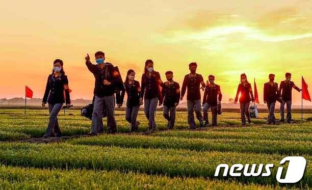 본문 이미지 - (평양 노동신문=뉴스1) = 북한 노동당 기관지 노동신문이 지난 5일 보도한 모내기 관련 사진. [국내에서만 사용가능. 재배포 금지. DB 금지. For Use Only in the Republic of Korea. Redistribution Prohibited] rodongphoto@news1.kr