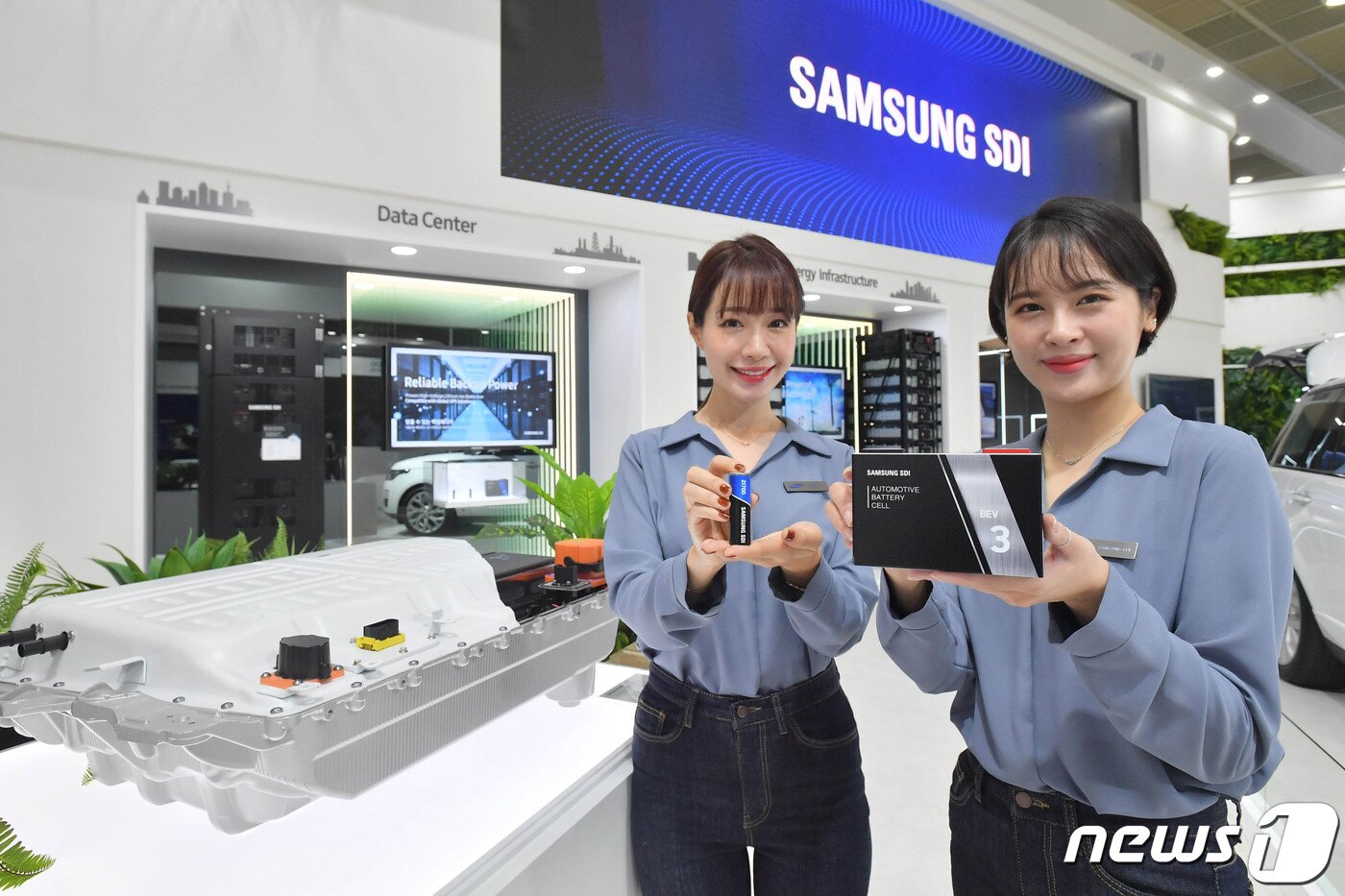 본문 이미지 - 삼성SDI의 '인터배터리 2020' 부스. (삼성SDI 제공)ⓒ 뉴스1