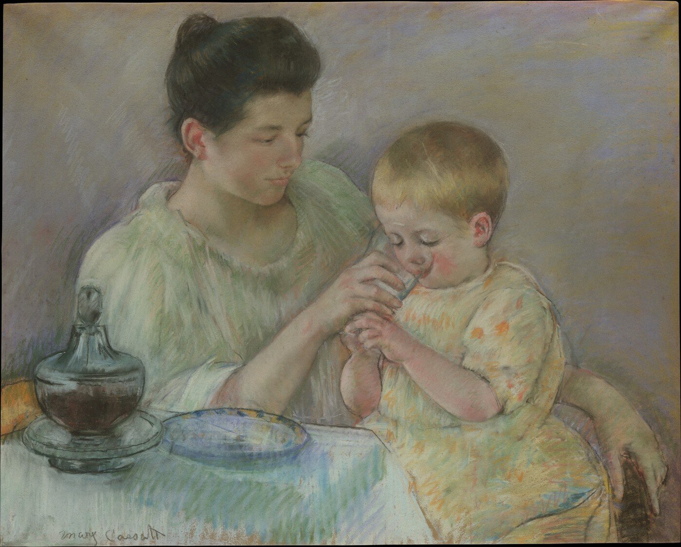 본문 이미지 - 미국 화가 매리 카삿(Mary Cassatt, 1926-)의 '아이와 엄마'ⓒ 뉴스1