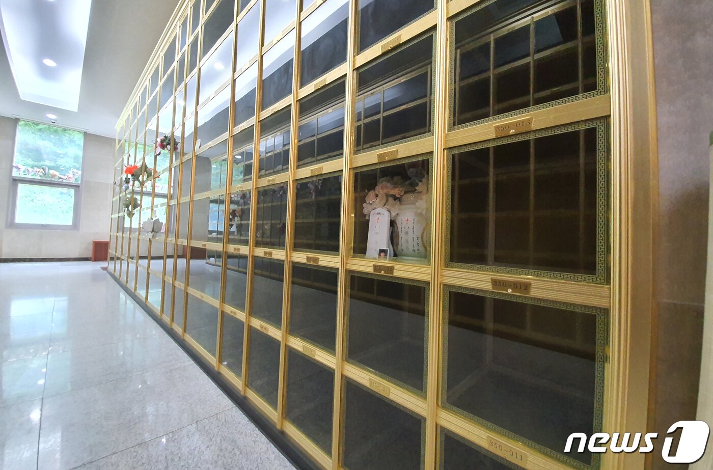 본문 이미지 - 지난 7일 충북 제천의 한 납골당에 백동민씨의 유골이 봉안되어 있다. ⓒ 뉴스1