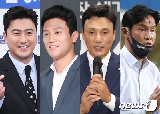 본문 이미지 - (왼쪽부터) 안정환, 조준호, 이승엽, 최용수 ⓒ 뉴스1