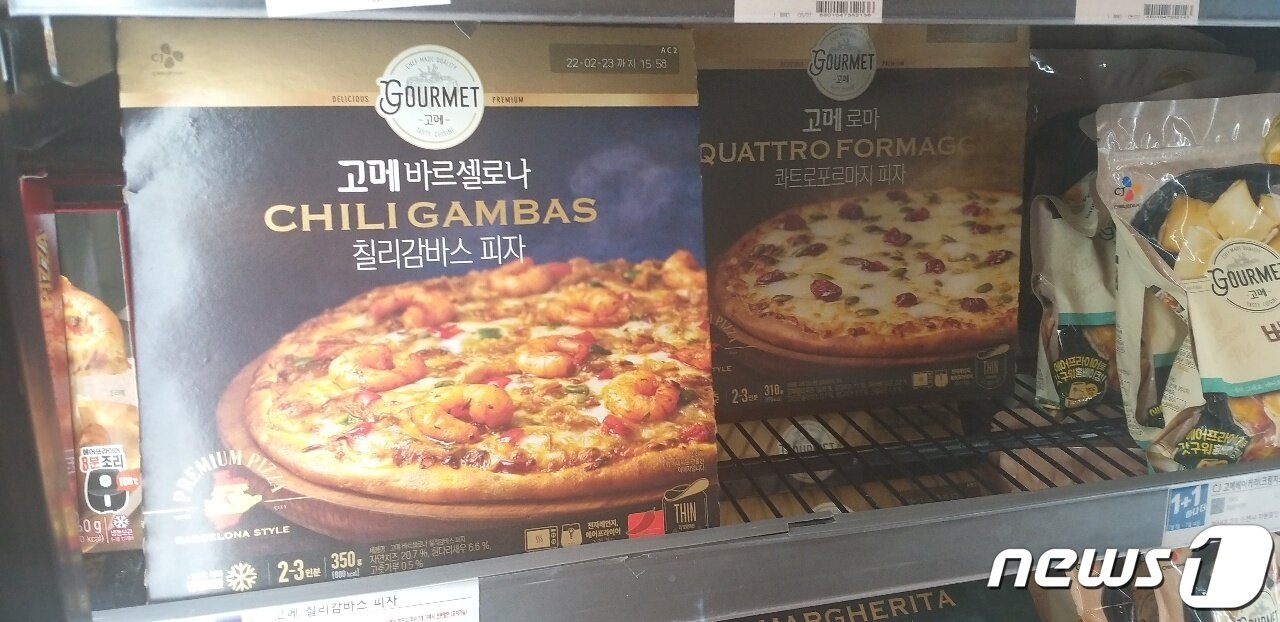 본문 이미지 - CJ제일제당의 고메 프리미엄 피자ⓒ 뉴스1