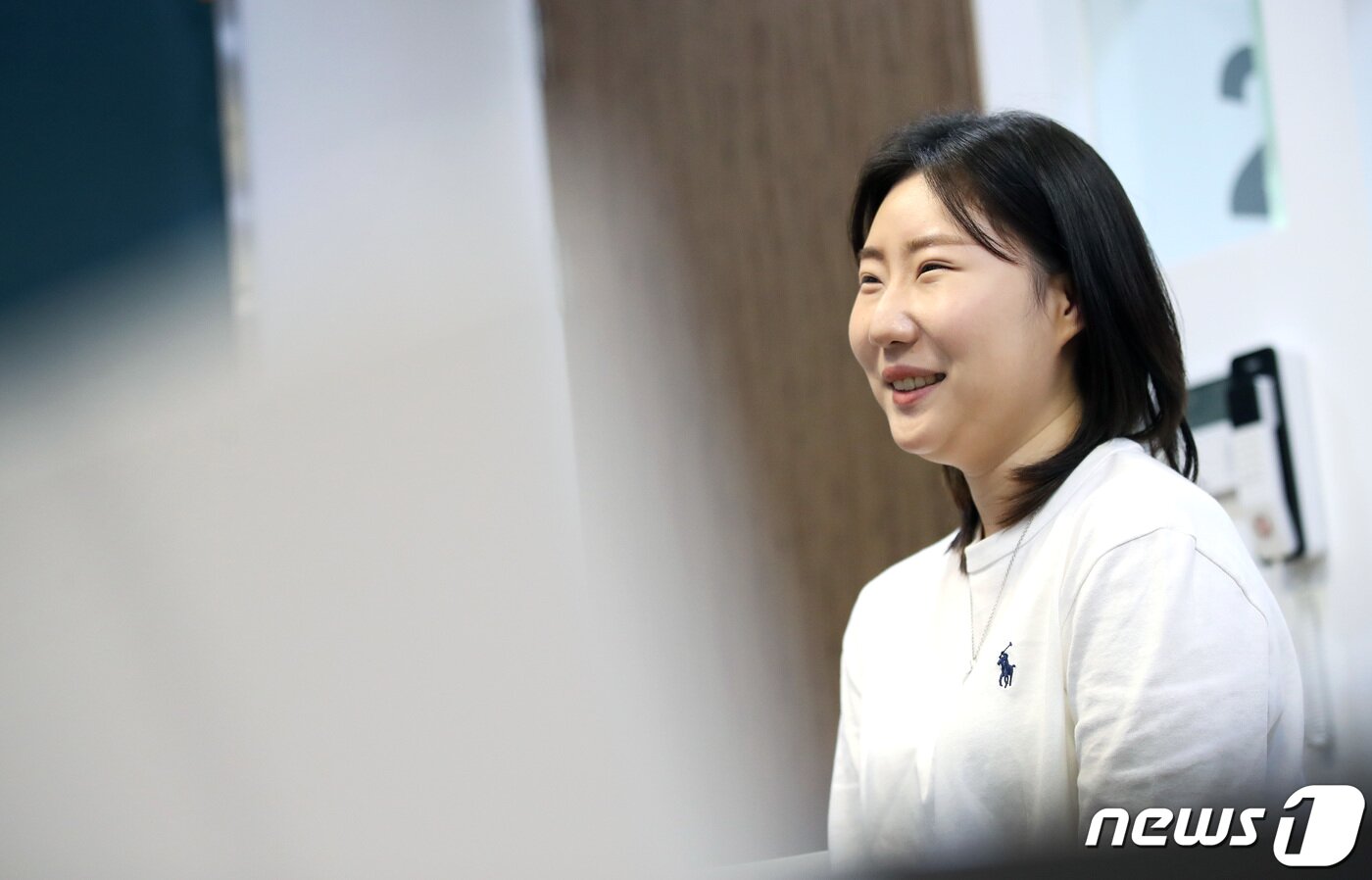 본문 이미지 - 도쿄 올림픽 여자 25m 권총 은메달리스트 김민정이 10일 오전 서울 종로구 뉴스1 사무실에서 인터뷰를 갖고 있다. 2021.8.10/뉴스1 ⓒ News1 임세영 기자