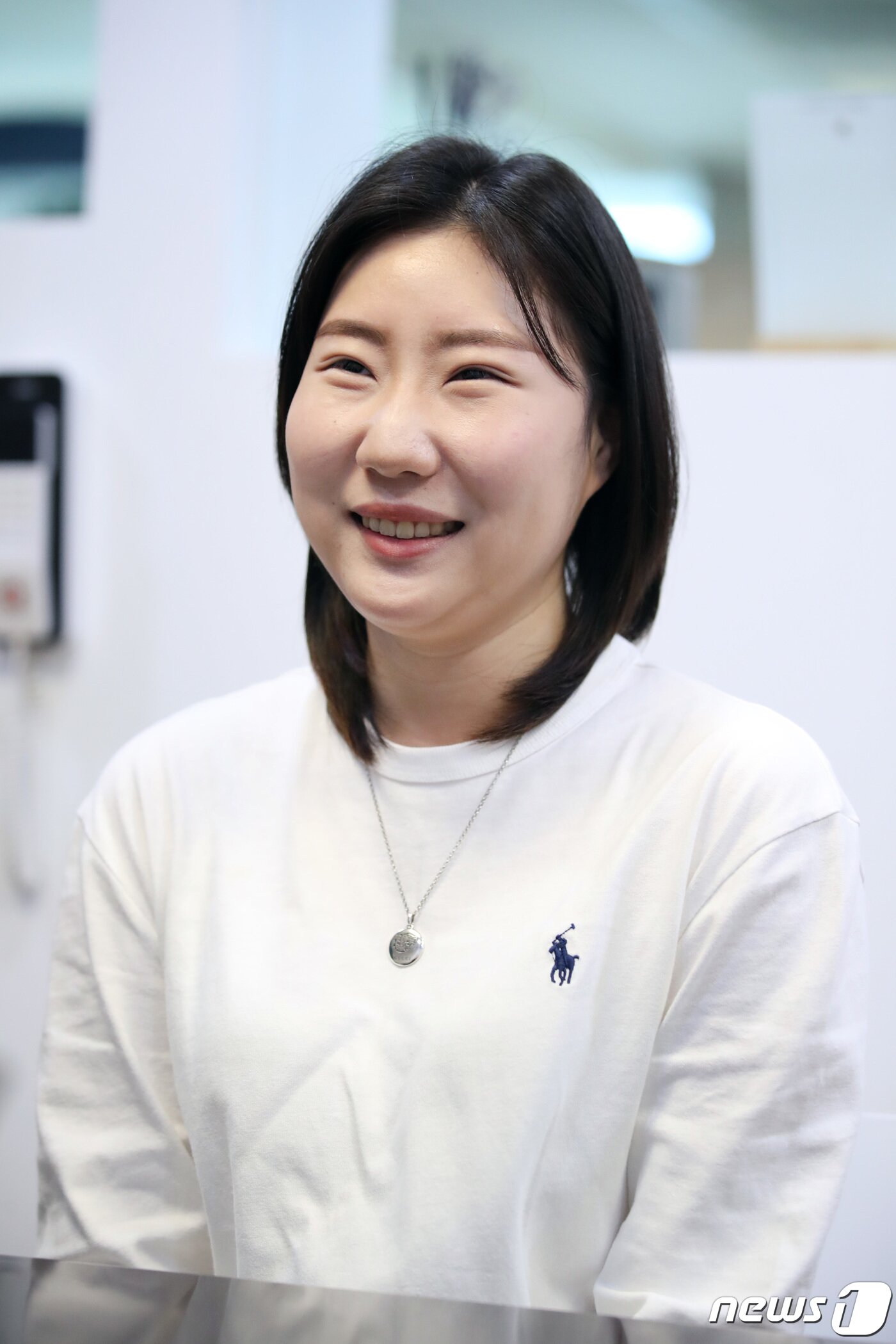 본문 이미지 - 도쿄 올림픽 여자 25m 권총 은메달리스트 김민정이 10일 오전 서울 종로구 뉴스1 사무실에서 인터뷰를 갖고 있다. 2021.8.10/뉴스1 ⓒ News1 임세영 기자
