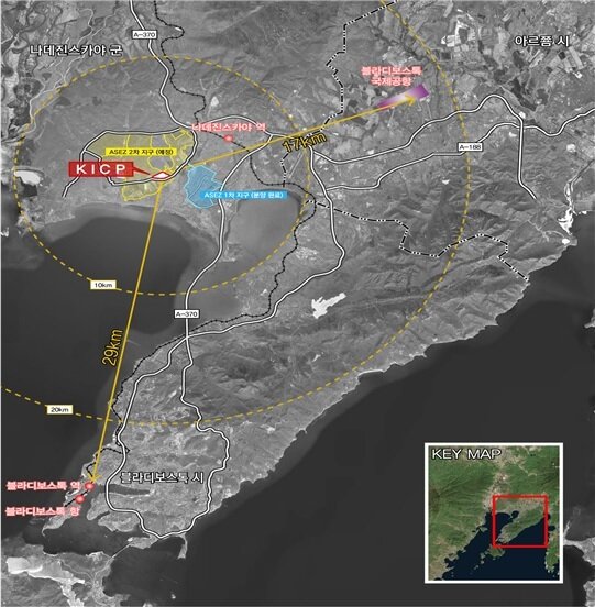 본문 이미지 - 연해주 경협 산단 위치도(LH 제공)ⓒ 뉴스1