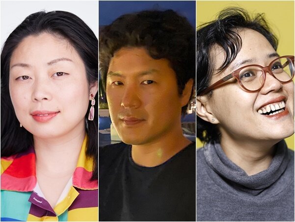 본문 이미지 - 왼쪽부터 비프메세나상 심사위원 왕 난푸 감독, 박경근 감독, 맨디 마라히민 영화제작자 ⓒ 뉴스1