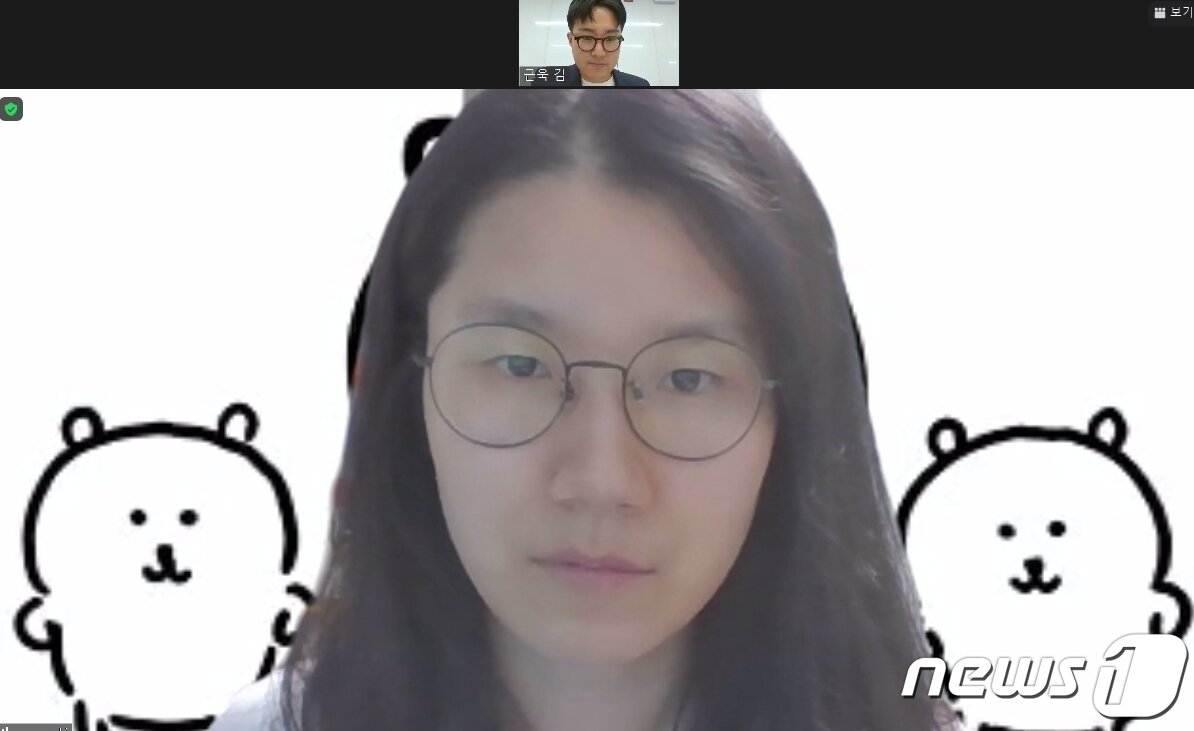 본문 이미지 - 이노베이션 아카데미 교육생 김승민씨와의 화상 인터뷰 2021.8.25/뉴스1 ⓒ News1 김근욱 기자