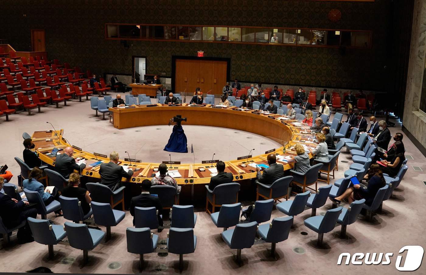 본문 이미지 - 유엔 안전보장이사회 . ⓒ AFP=뉴스1 ⓒ News1 정윤영 기자