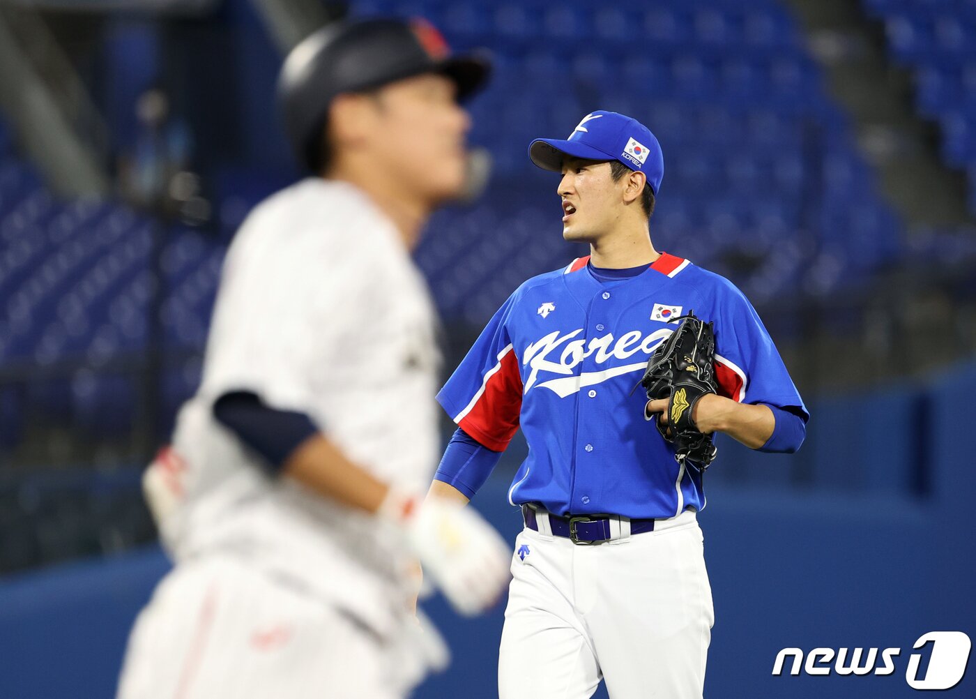 본문 이미지 - 2020 도쿄 올림픽 일본전에 등판했던 고영표. 2021.8.4 ⓒ 뉴스1 이재명 기자