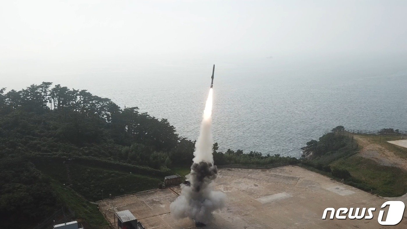 본문 이미지 - 초음속 순항미사일 시험발사 (국방부 제공) ⓒ 뉴스1