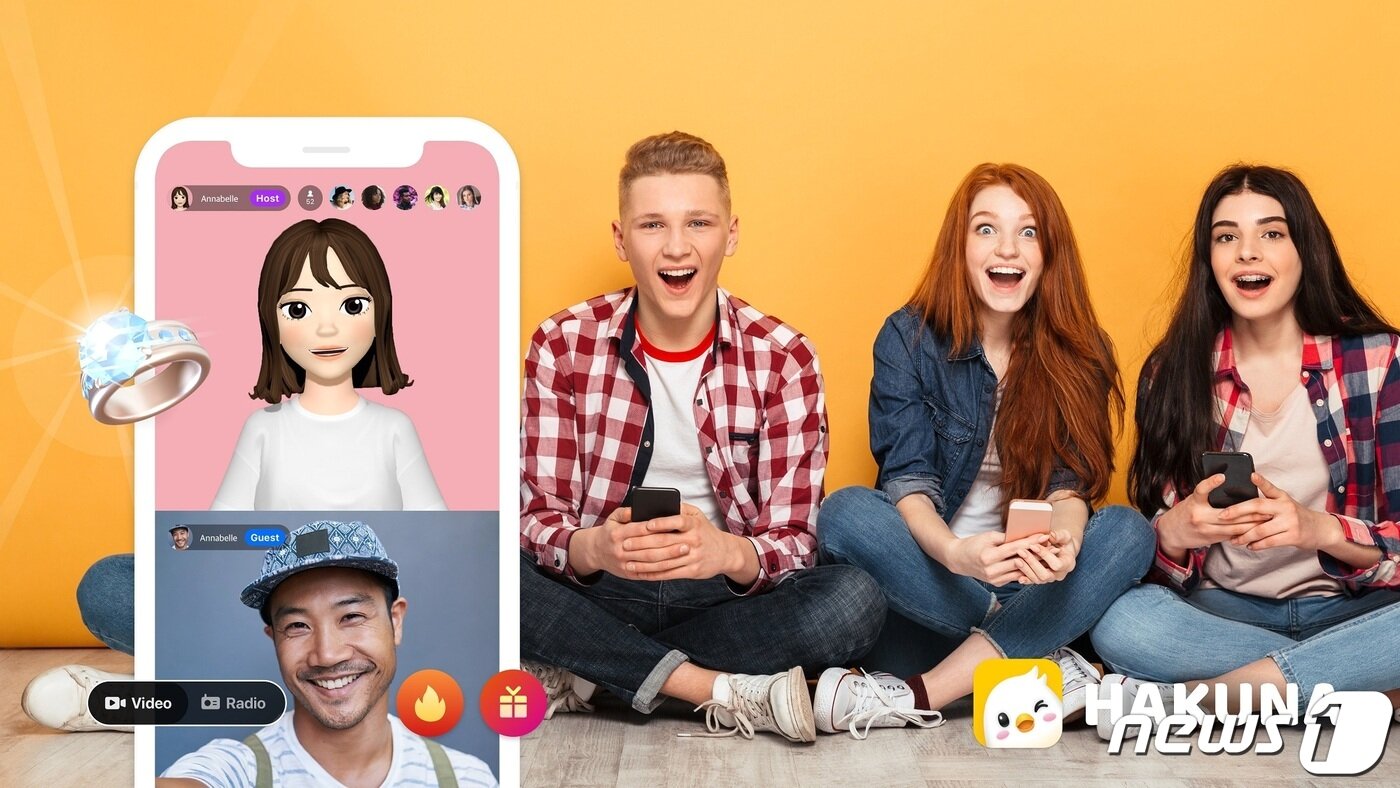 본문 이미지 - 하쿠나라이브 이용화면 (하이퍼커넥트 제공) ⓒ 뉴스1