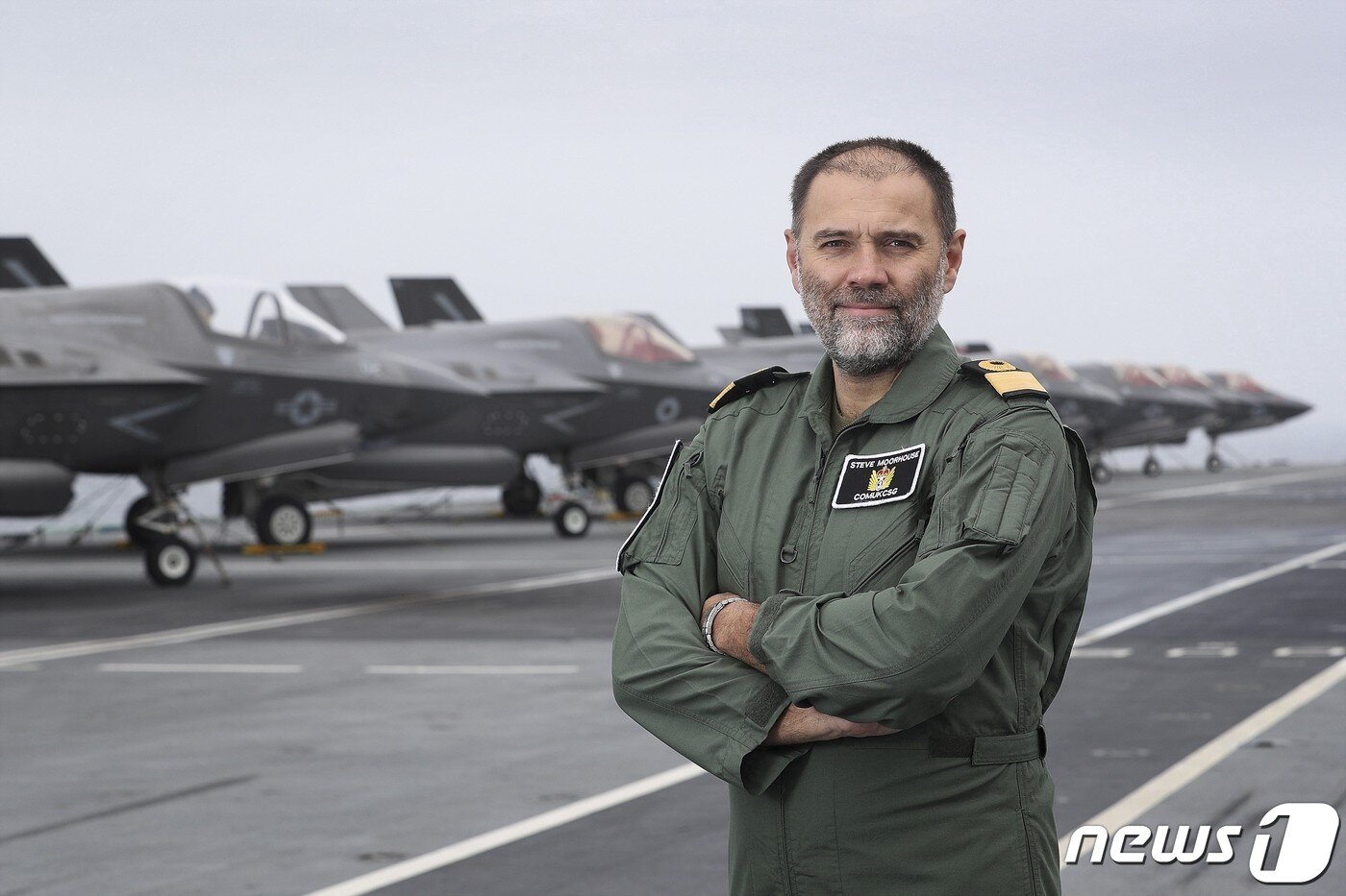 본문 이미지 - 스티브 무어하우스 영국 해군 항모전단장 (영국 국방부) ⓒ 뉴스1