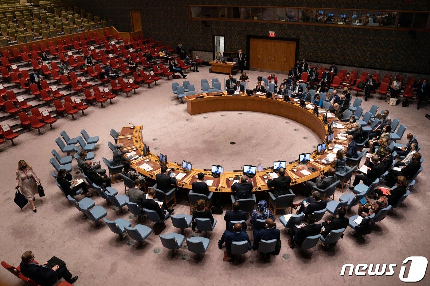 본문 이미지 - 유엔 안전보장이사회. ⓒ AFP=뉴스1 ⓒ News1 우동명 기자