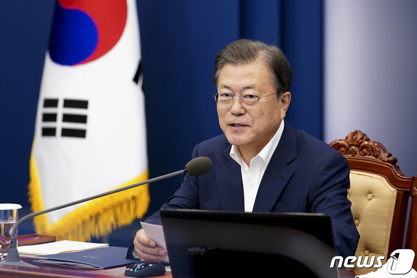 본문 이미지 - 문재인 대통령.2021.9.27/뉴스1 ⓒ News1 이광호 기자