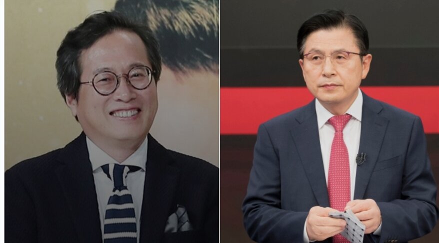 본문 이미지 - 맛칼럼니스트 황교익씨(왼쪽)와 황교안 국민의힘 대선경선 후보. ⓒ 뉴스1