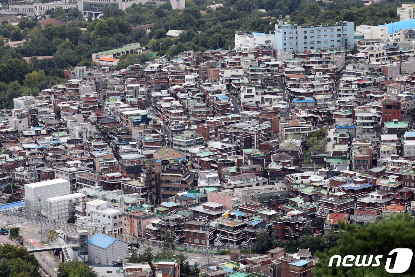 서울시내 빌라촌의 모습. 2021.9.28/뉴스1 ⓒ News1 황기선 기자