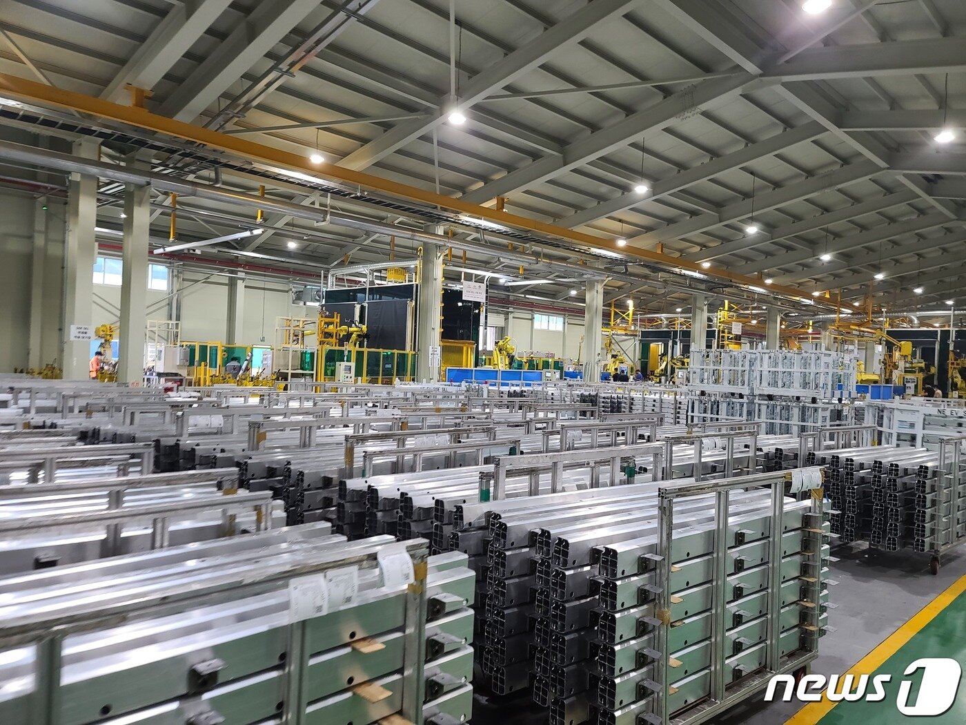 본문 이미지 - 전북 완주군 대주코레스 공장에 완제품이 출하를 기다리고 있는 모습 ⓒ 뉴스1 조현기 기자
