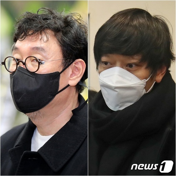 장준환 감독(왼쪽)과 강동원 © 뉴스1