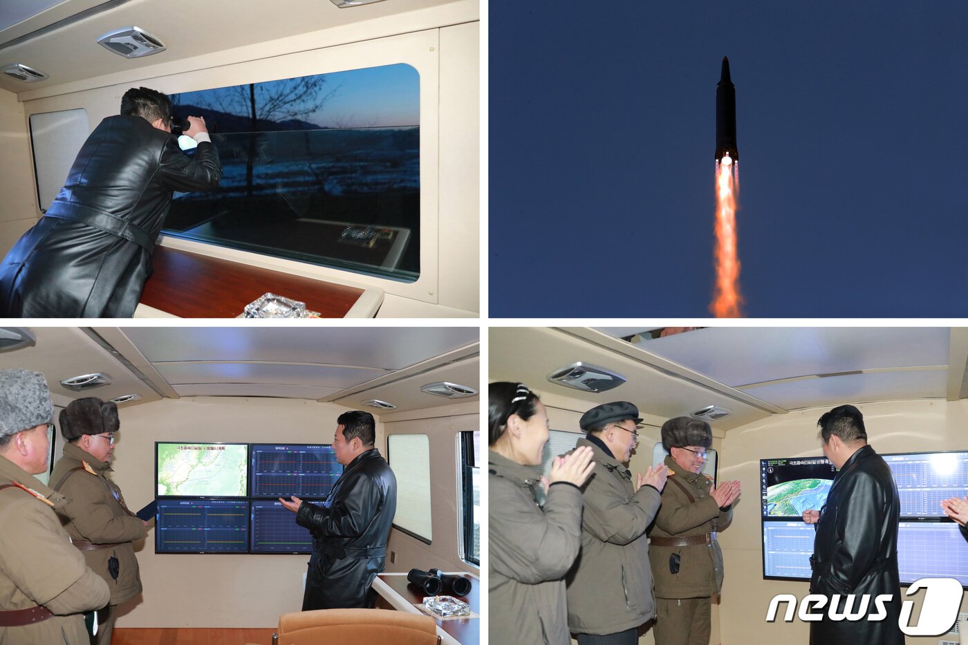 본문 이미지 - (평양 노동신문=뉴스1) = 북한 국방과학원이 11일 극초음속미사일 시험발사를 진행했다고 노동당 기관지 노동신문이 12일 보도했다. 김정은 당 총비서도 시험발사 현장에 참관했다. 김 총비서는 이번 시험발사가 '대성공'이라고 선언했으며 북한은 이번이 '최종시험발사'라고 밝혔다. [국내에서만 사용가능. 재배포 금지. DB 금지. For Use Only in the Republic of Korea. Redistribution Prohibited] rodongphoto@news1.kr