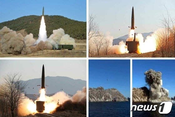 미사일 북한 탄도 신형 발사체,