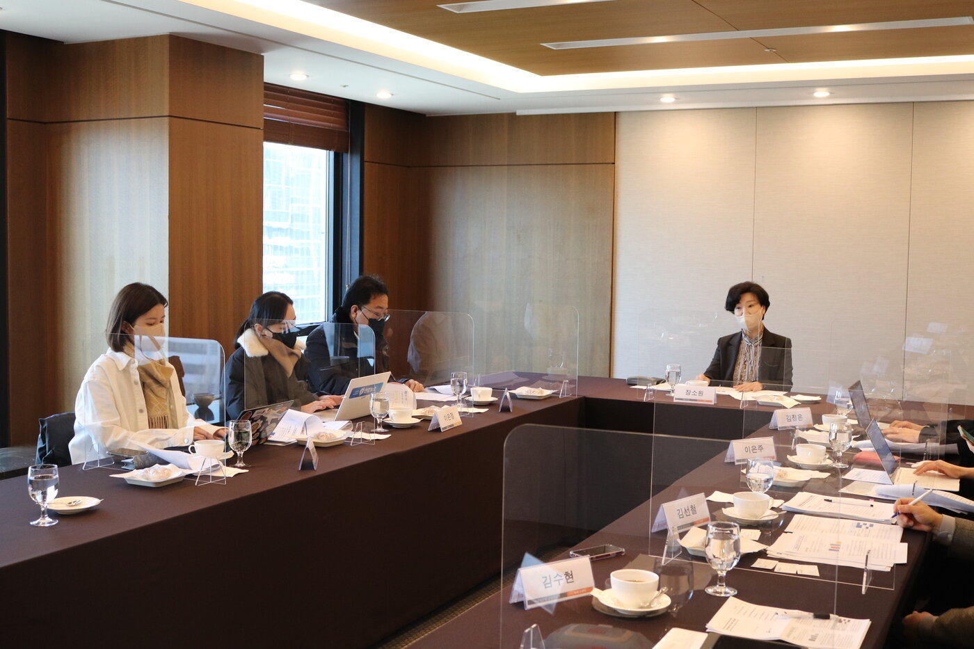 본문 이미지 - 18일 장소원 국립국어원장이 취임 100일을 맞아 서울 중구 한국프레스센터에서 기자간담회를 갖고 있다. 국립국어원 제공