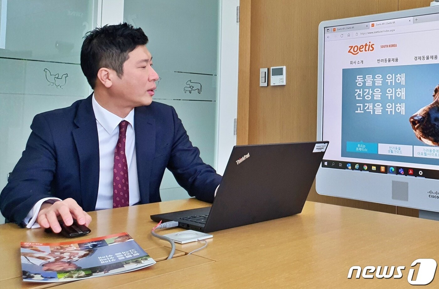 본문 이미지 - 뉴스1과 인터뷰를 하고 있는 이성기 한국조에티스 대표 ⓒ 뉴스1 최서윤 기자